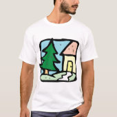 Huis in de tuin t-shirt (Voorkant)
