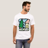 Huis in de tuin t-shirt (Voorkant volledig)