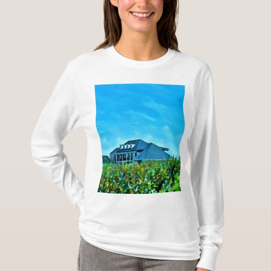 Huis in de weiden T-shirt (Voorkant)