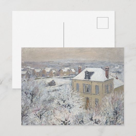 Huis in de winter | Gustave Louseau | Christmas Feestdagenkaart (Voorkant / Achterkant)