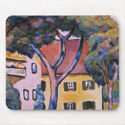 Huis in een landschap muismat (Voorkant)