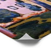 Huis in een landschap poster (Hoek)