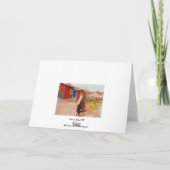 Huis in Falun met Meisje Kaart (Achterkant)