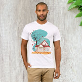 Huis in herfst Mannen T-shirt
