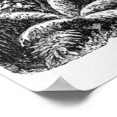 Huis in het Arfak-dorp Memiwa, Nieuw-Guinea Poster (Hoek)