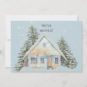 Huis in het nieuwe Sneeuwadres Aankondiging (Voorkant)