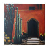 Huis in Mexico Tegeltje (Voorkant)