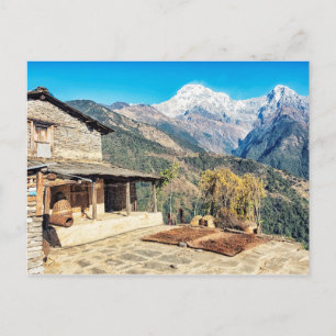 Huis in Nepal Briefkaart