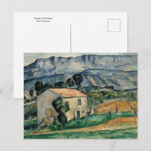 Huis in Provence van Paul Cezanne Briefkaart (Voorkant / Achterkant)