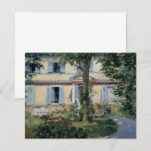 Huis in Rueil, Edouard Manet,  Kunst (Voorkant / Achterkant)