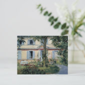 Huis in Rueil, Edouard Manet,  Kunst Briefkaart (Staand voorkant)