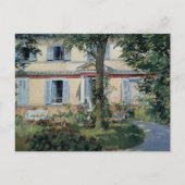 Huis in Rueil, Edouard Manet,  Kunst Briefkaart (Voorkant)