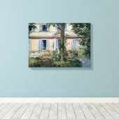 Huis in Rueil, Edouard Manet,  Kunst Canvas Afdruk (Insitu (Houten vloer))