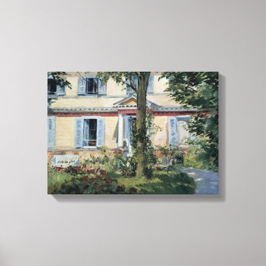 Huis in Rueil, Edouard Manet,  Kunst Canvas Afdruk (Voorkant)