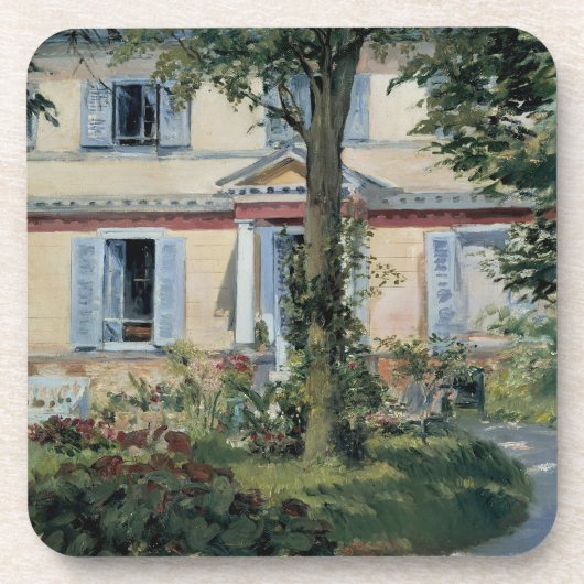 Huis in Rueil, Edouard Manet, Kunst Drankjes Onderzetter (Voorkant)
