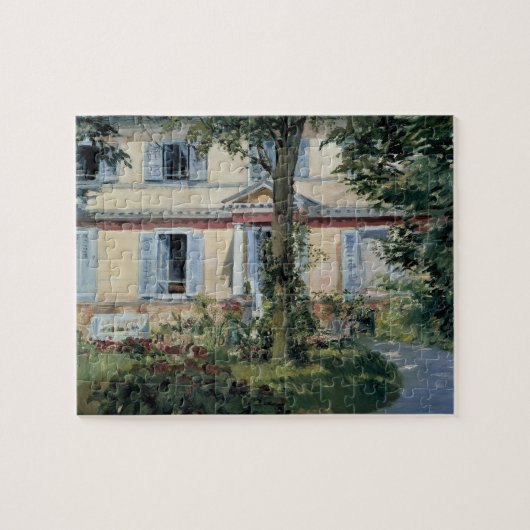 Huis in Rueil, Edouard Manet,  Kunst Legpuzzel (Horizontaal)