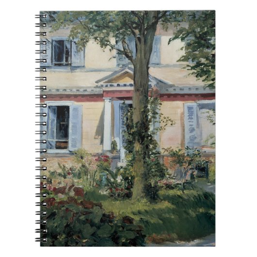 Huis in Rueil, Edouard Manet,  Kunst Notitieboek (Voorkant)