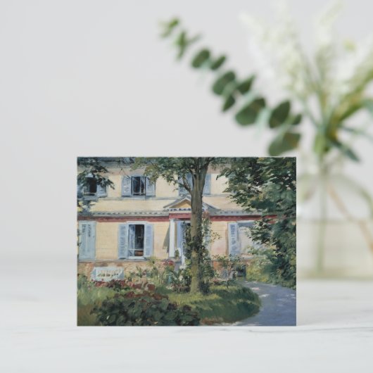 Huis in Rueil van Edouard Manet (Staand voorkant)