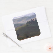 Huis in Toscane in de ochtend mist sticker (Envelop)