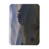 Huis in Toscane in de ochtend rechthoek magneet (Verticaal)