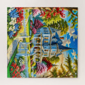 huis in Victoriaans stijl Legpuzzel (Horizontaal)