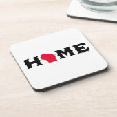 Huis in Wisconsin Bier Onderzetter (Linkerzijde)