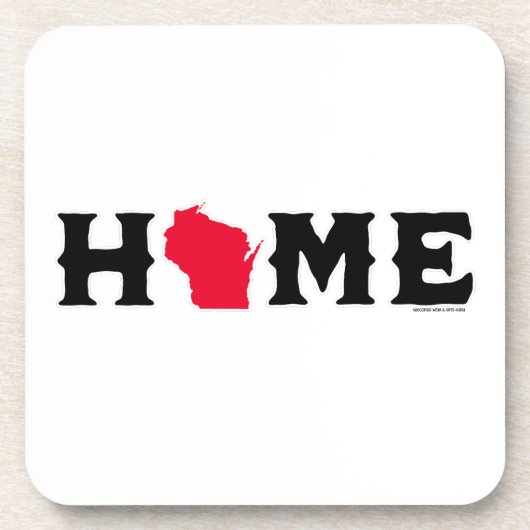 Huis in Wisconsin Bier Onderzetter (Voorkant)