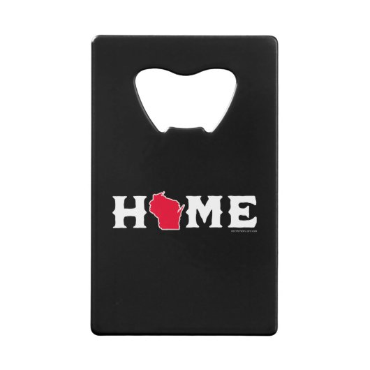 Huis in Wisconsin Creditkaart Flessenopener (Voorkant)