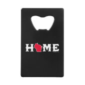 Huis in Wisconsin Creditkaart Flessenopener (Achterkant)