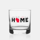 Huis in Wisconsin Whisky Glas (Achterkant)