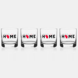 Huis in Wisconsin Whisky Glas