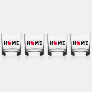 Huis in Wisconsin Whisky Glas