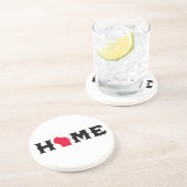 Huis in Wisconsin Zandsteen Onderzetter (Zijkant)