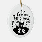 Huis is geen thuis | dubbelzijdig keramisch ornament (Rechts)