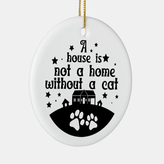 Huis is geen thuis | dubbelzijdig keramisch ornament (Rechts)