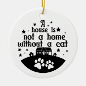 Huis is geen thuis | dubbelzijdig keramisch ornament (Voorkant)