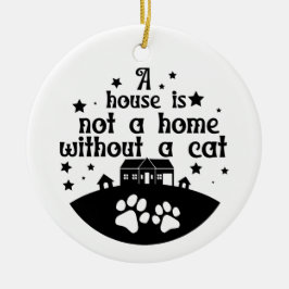 Huis is geen thuis | dubbelzijdig keramisch ornament