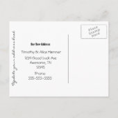  huis is verhuisd aankondigingskaart (Achterkant)