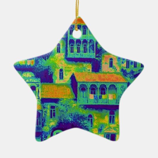 huis keramisch ornament (Voorkant)