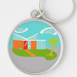 Huis Keychain van de Cartoon van het midden van de