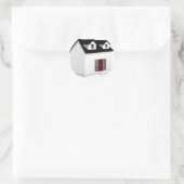 Huis (Kleine Huis) Ronde Sticker (Tas)