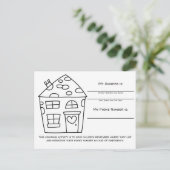 Huis Kleur Nood Informatie voor Kinderen Activitei Briefkaart (Staand voorkant)