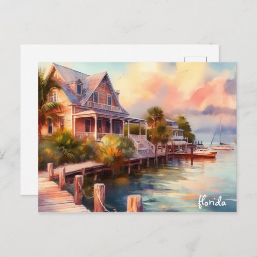 huis kopen Reizen sleutels florida briefkaarten (Voorkant / Achterkant)