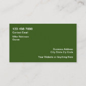 Huis Landscaping Twee Side Visitekaartjes (Achterkant)