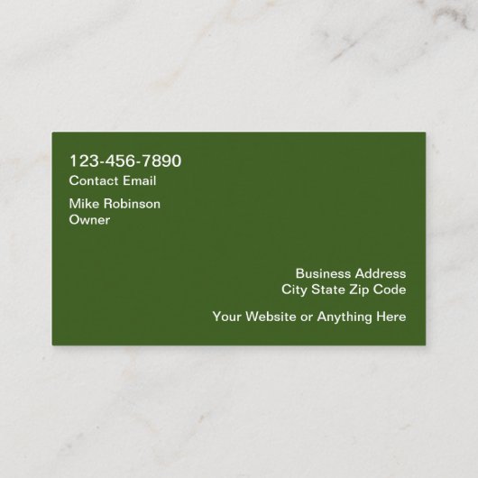 Huis Landscaping Twee Side Visitekaartjes (Achterkant)