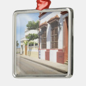 Huis langs de weg metalen ornament (Links)