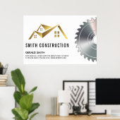 Huis Logo | Zaag Poster (Thuiskantoor)