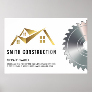 Huis Logo   Zaag Poster