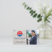 Huis Logo | zakenvrouw Visitekaartje (Staand voorkant)