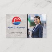 Huis Logo | zakenvrouw Visitekaartje (Voorkant)